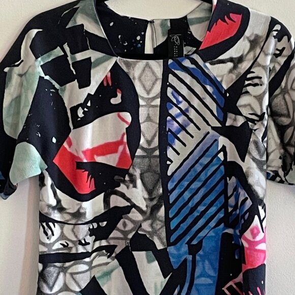 Zero + Maria Cornejo Abstract Print Top – Size 4 – Made in USA - Picture 2 of 4
